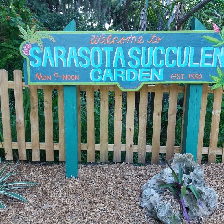 sss-garden-sign Sarasota Succulent Society Volunteers